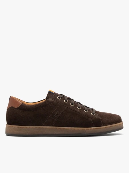 Braune Herren-Halbschuhe im Sport-Stil