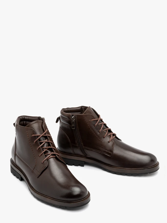 Dunkelbraune Herrenstiefel im Freizeitstil