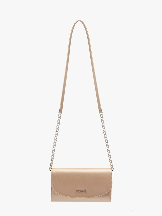 Kleine goldene Clutch-Tasche