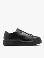 Schwarze sportliche Halbschuhe für Frauen mit klobiger Sohle