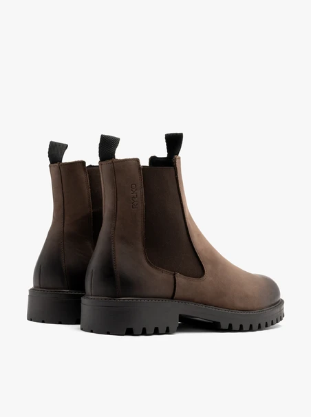 Herren Slipper aus Nubuk mit Traktorsohle