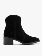 Damenstiefel aus schwarzem Velours