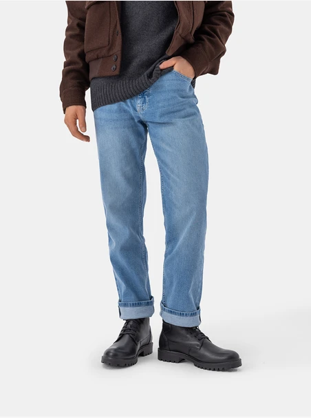 Schwarze Herrenstiefel aus Vollnarbenleder