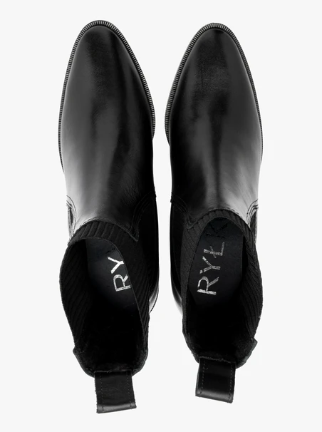 Schwarze Damen-Slingbacks mit Gummizug