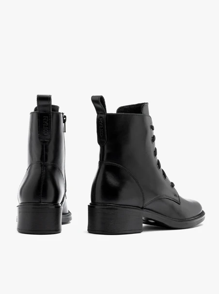 Schwarze Schnürstiefel für Frauen