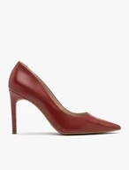 Red high-heel pump