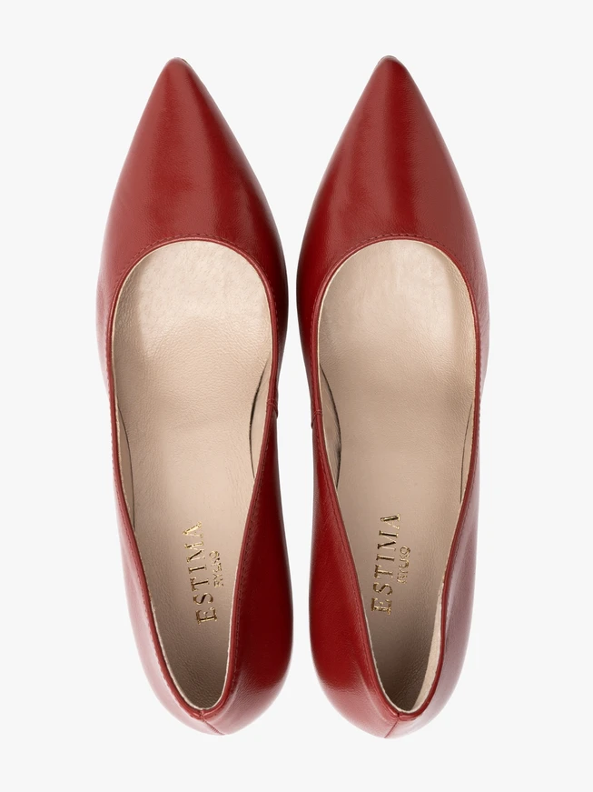 Rote Stiletto-Pumps