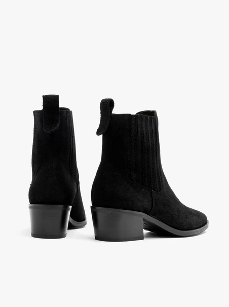 Velours-Pantoffeln für Frauen mit Absatz