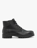 Schwarze Herrenstiefel aus Vollnarbenleder