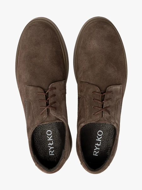 Brown suede men’s shoes