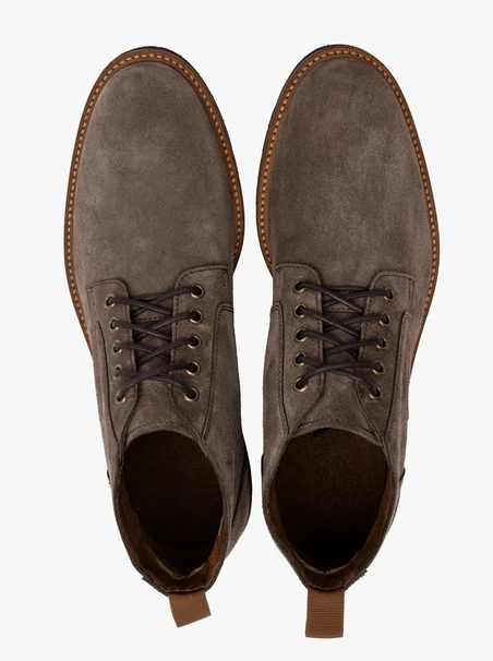 Graue Veloursstiefel für Männer im Freizeitstil