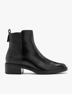 Schwarze Damenstiefel mit Reißverschluss