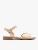 Goldene Sandale mit verziertem Schaft