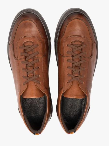Braune Herren-Halbschuhe im Sport-Stil