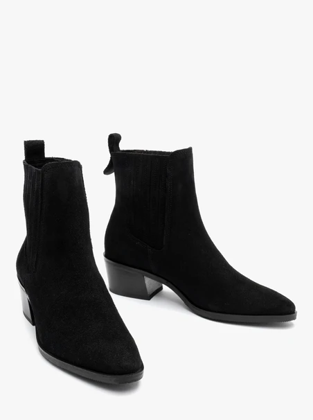Velours-Pantoffeln für Frauen mit Absatz