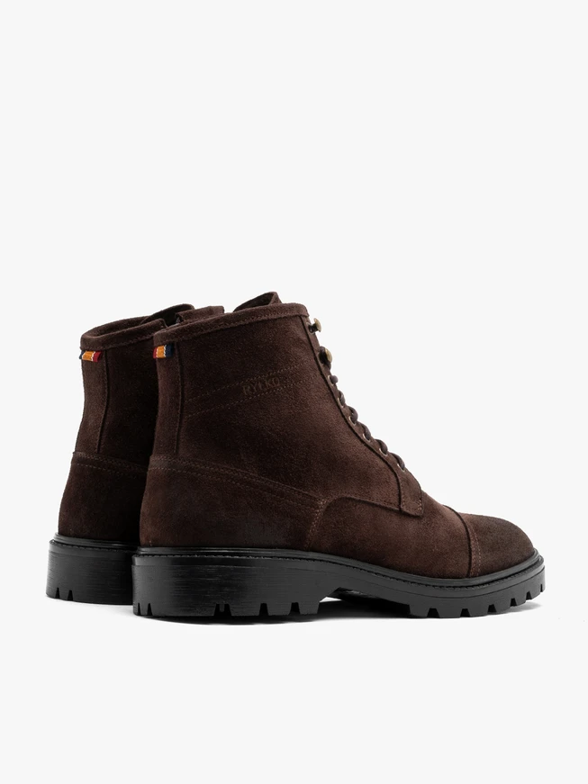 Brown men’s suede boots