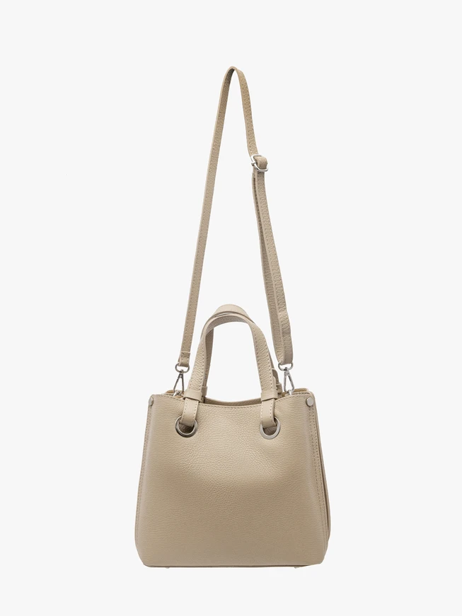 Dunkelbeige Handtasche für Frauen