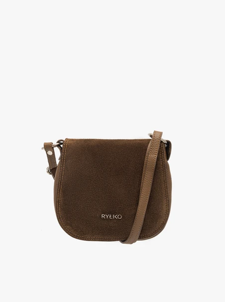 Braune Posttasche mit Klappe