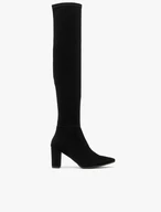 Hohe elastische Stiefel mit Stilettoabsatz