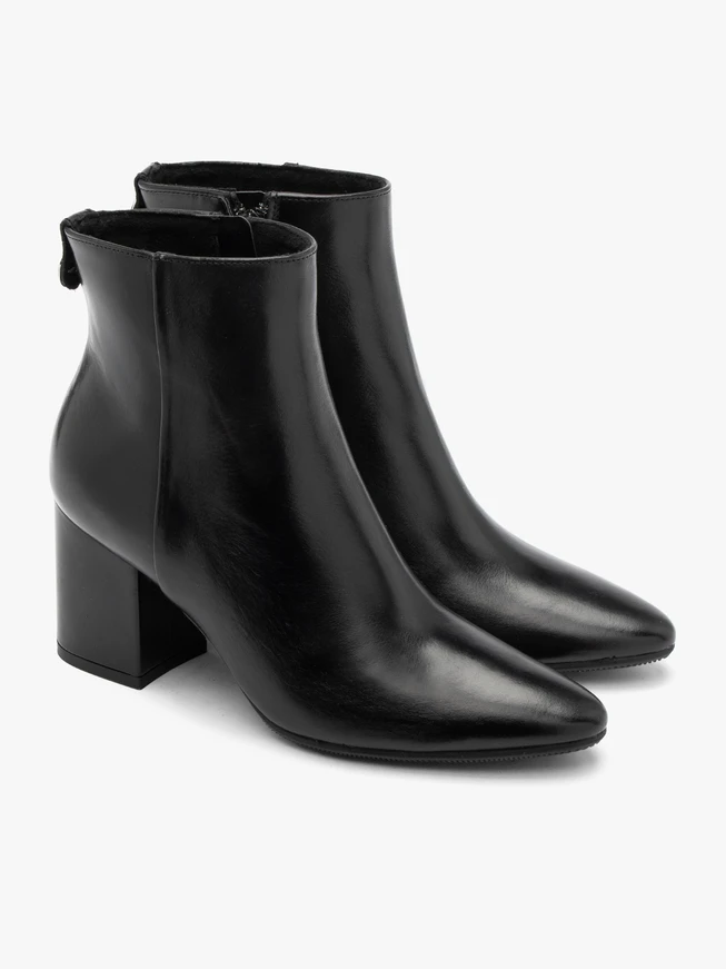Schwarze Damen-Keilstiefel
