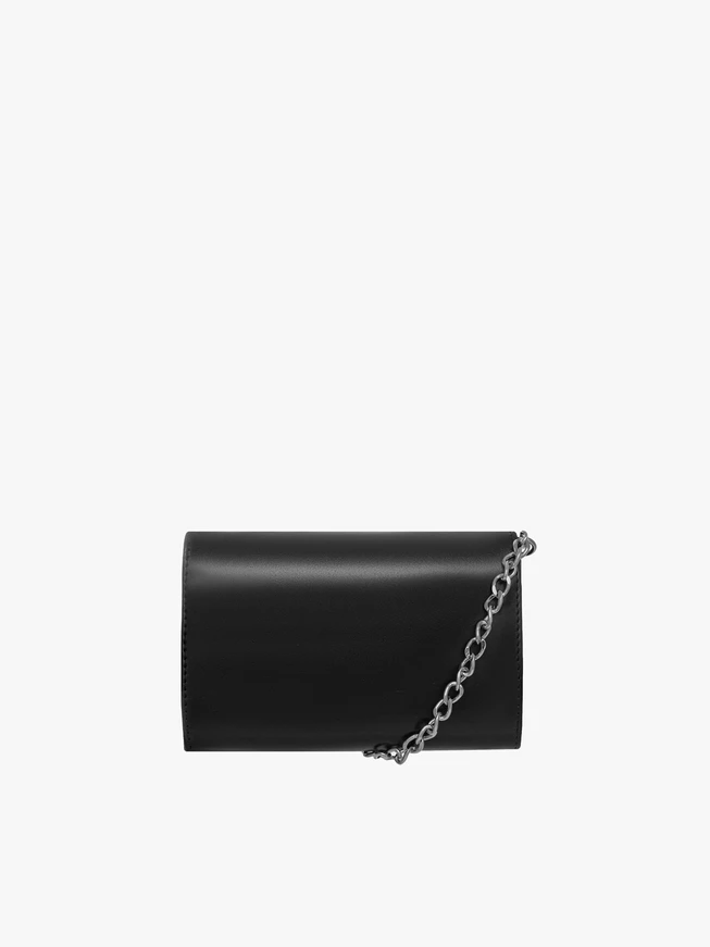 Kleine schwarze Clutch-Tasche