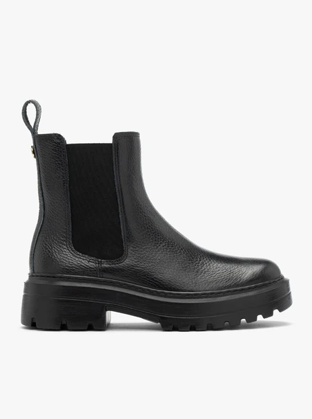 Schwarze Slingbacks für Frauen auf dicken Sohlen