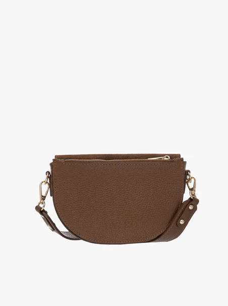 Small ginger handbag with gold details