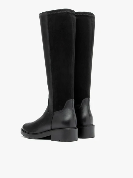 Black elastic boots