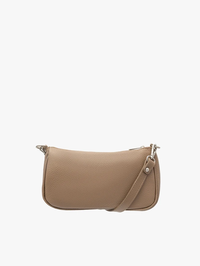 Beige Handtasche mit dekorativer Kette