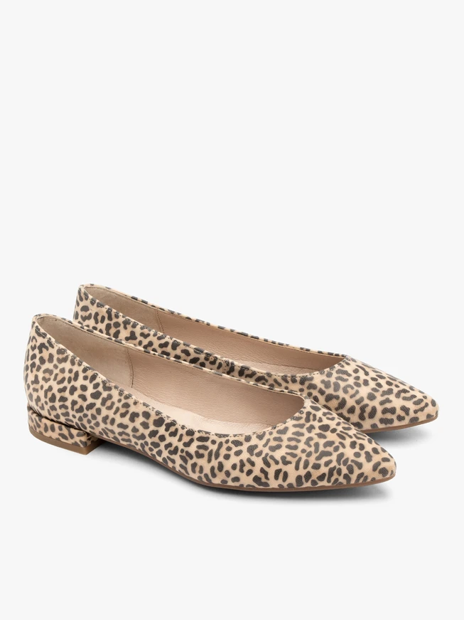 Panther Ballerinas mit niedrigen Absätzen