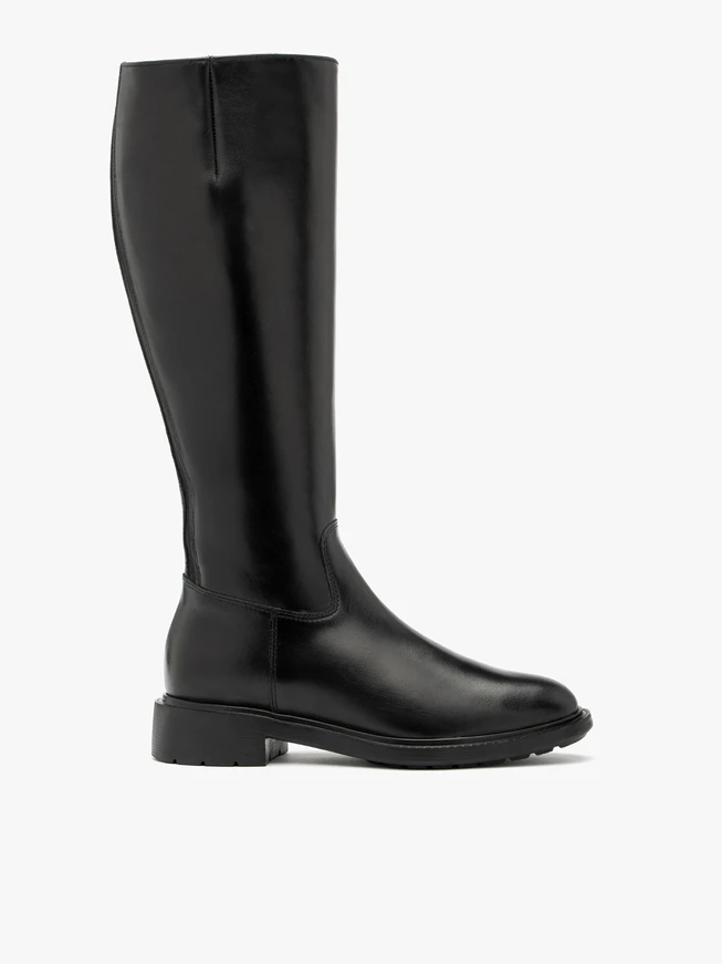 Klassische schwarze Damenstiefel