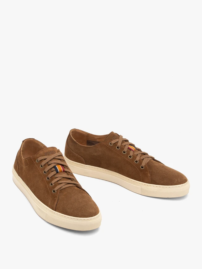 Brown suede men’s sneakers