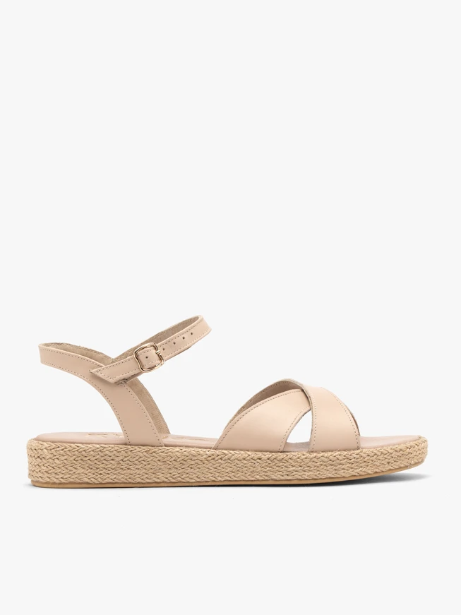 Beige Sandalen