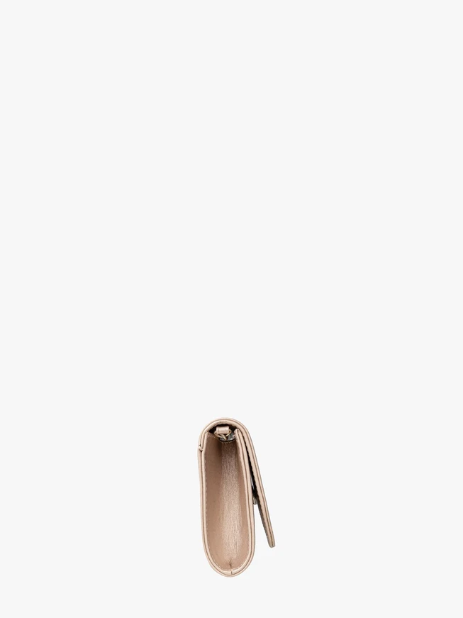 Platinhandtasche mit dekorativer Klappe