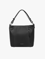 Große schwarze Shopper-Tasche mit Reißverschluss