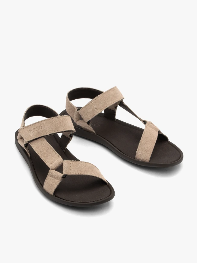 Beige men’s velcro sandals