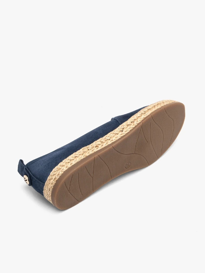 Navy suede espadrilles