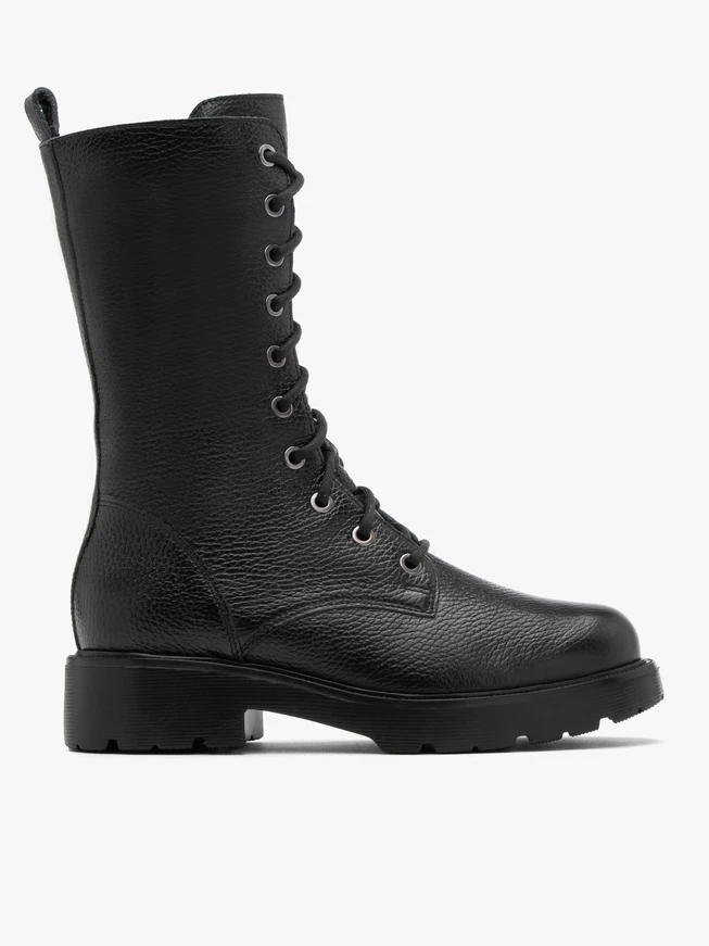 Schwarze hohe Damenstiefel