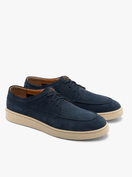 Marineblaue Schnürschuhe für Männer