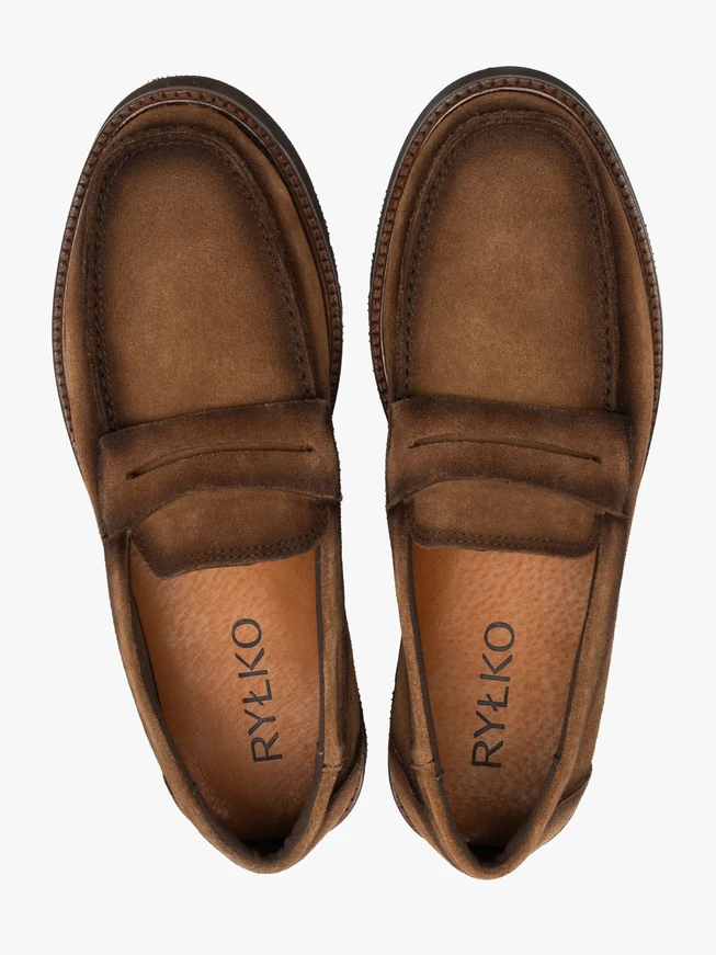 Braune Herren-Slipper-Mokassins