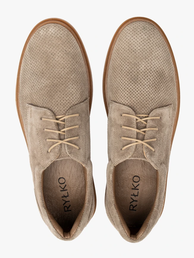 Herrenschnürschuhe mit Perforation