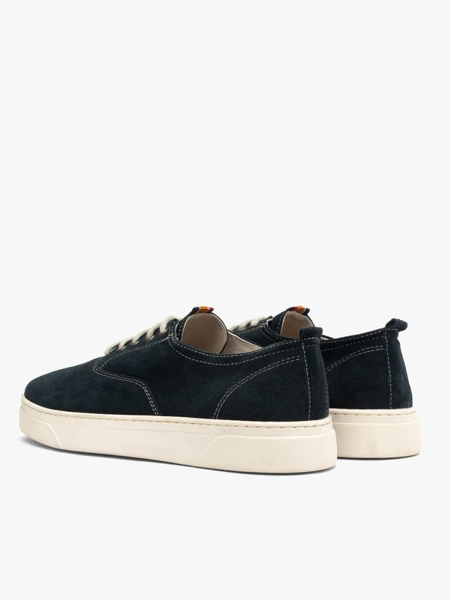 Navy lace-up men’s shoes
