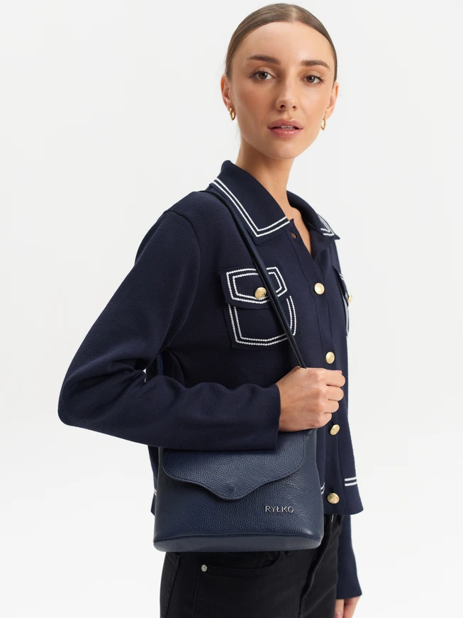 Small navy crossbody bag