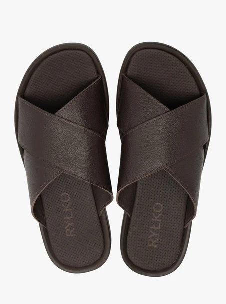 Braune Herren-Flip-Flops