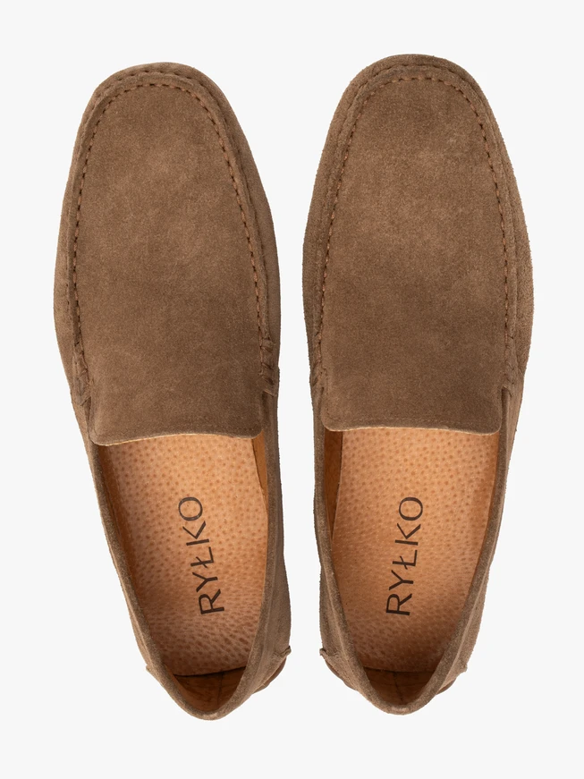 Braune Herren-Slipper-Mokassins