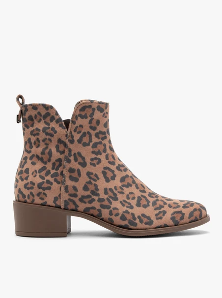 Damenstiefel mit Leopardenmuster