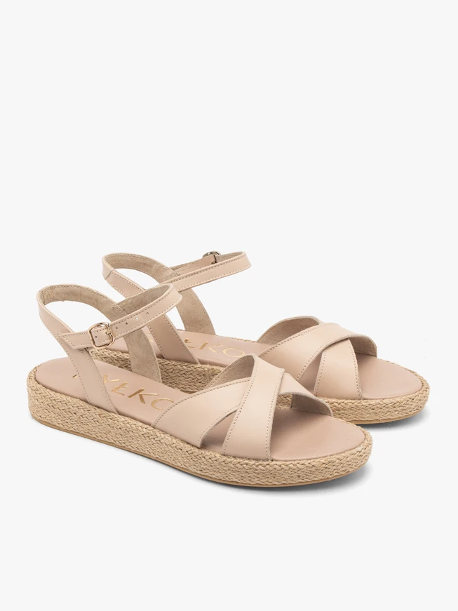 Beige Sandalen