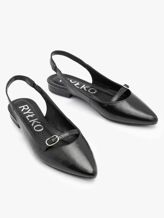Black slingback ballerinas