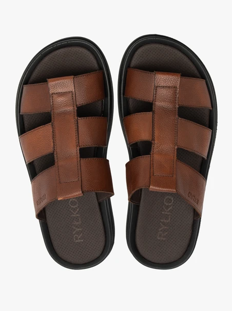 Braune Herren-Flip-Flops