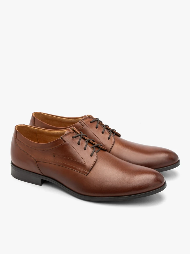Braune formelle Halbschuhe zum Schnüren